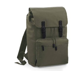 Sac à dos Vintage LAPTOP BACKPACK BG613 Bag Base Vert olive/Noir 