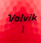 Balles Volvik Vimat personnalisées balle de golf Volvik Rouge 