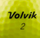 Balles Volvik Vimat personnalisées balle de golf Volvik Jaune 