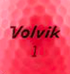 Balles Volvik Vivid personnalisées balle de golf Volvik Rose 