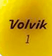 Balles Volvik Vivid personnalisées balle de golf Volvik Jaune 