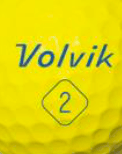 Balles Volvik S3 personnalisées balle de golf Volvik Jaune 