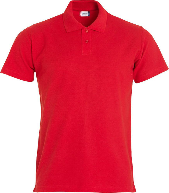 polo coton simple équipe- 028232 polo junior Clique Rouge 100 