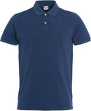 Polo golf coton premium - 028240 polo homme Clique XS Melange bleu 