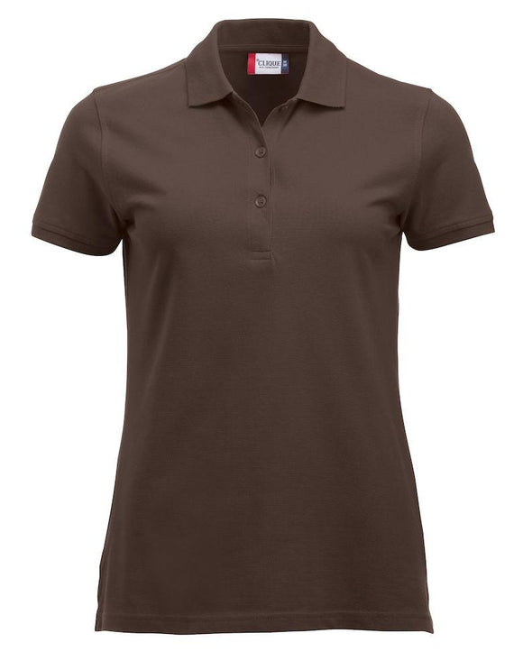 polo Marion - classic color 028246 polo femme Clique Marron XS 