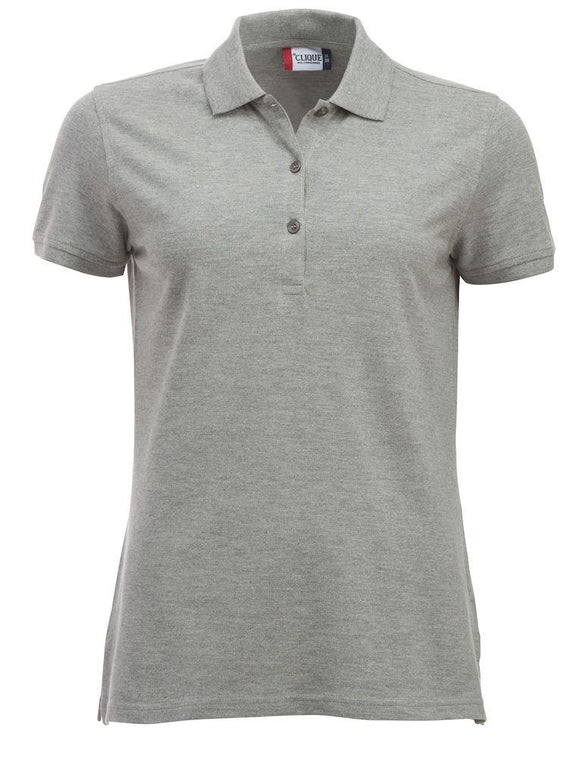 polo Marion - classic color 028246 polo femme Clique Gris cendré XS 