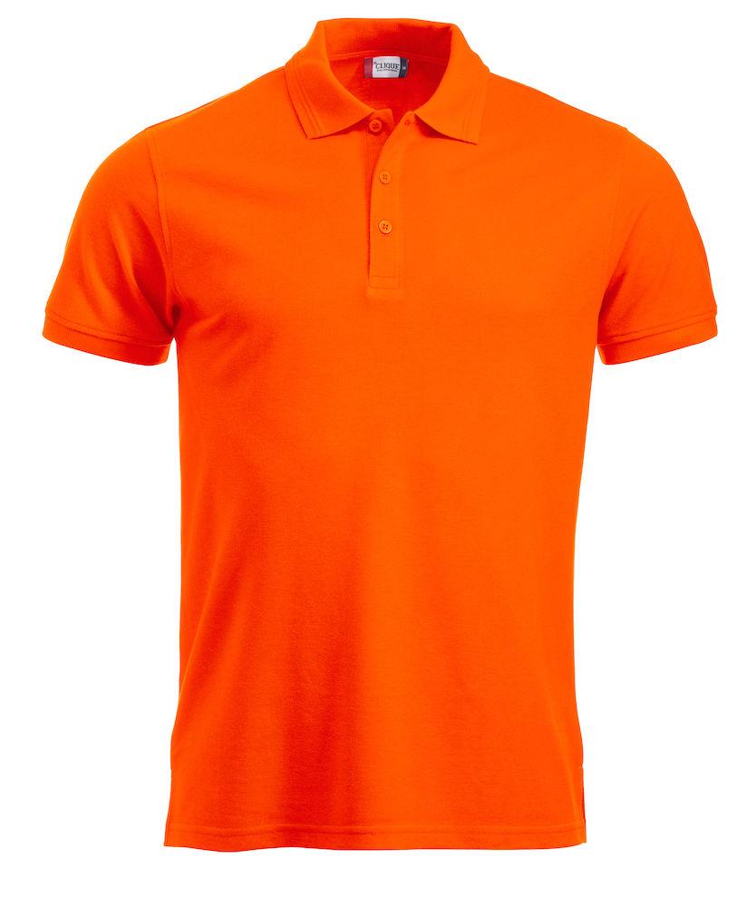 Polo manhattan couleur lumineuse polo homme Clique Orange visible XS 