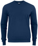 Pull oakville col V - 355418 Pull homme:minimum 5 pièces Cutter & buck Marine foncé S 