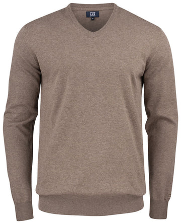 Pull oakville col V - 355418 Pull homme:minimum 5 pièces Cutter & buck Nougat S 