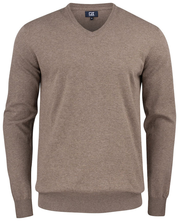 Pull oakville col V - 355418 Pull homme:minimum 5 pièces Cutter & buck Nougat S 