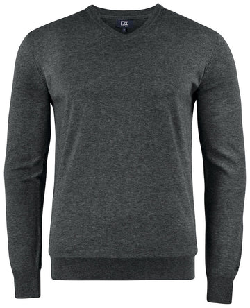 Pull oakville col V - 355418 Pull homme:minimum 5 pièces Cutter & buck Anthracite S 