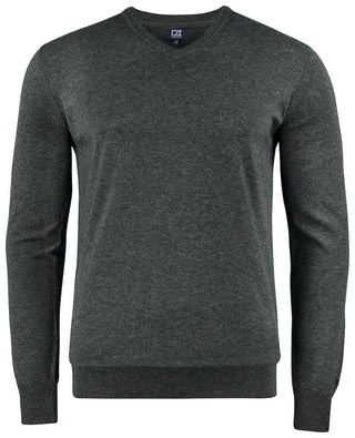 Pull oakville col V - 355418 Pull homme:minimum 5 pièces Cutter & buck Anthracite S 