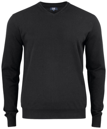 Pull oakville col V - 355418 Pull homme:minimum 5 pièces Cutter & buck Noir S 