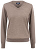 Pull oakville col V - 355419 Pull femme:minimum 5 pièces Cutter & buck Nougat XS 