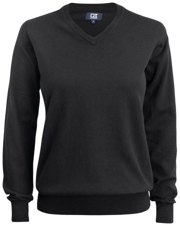 Pull oakville col V - 355419 Pull femme:minimum 5 pièces Cutter & buck Noir XS 