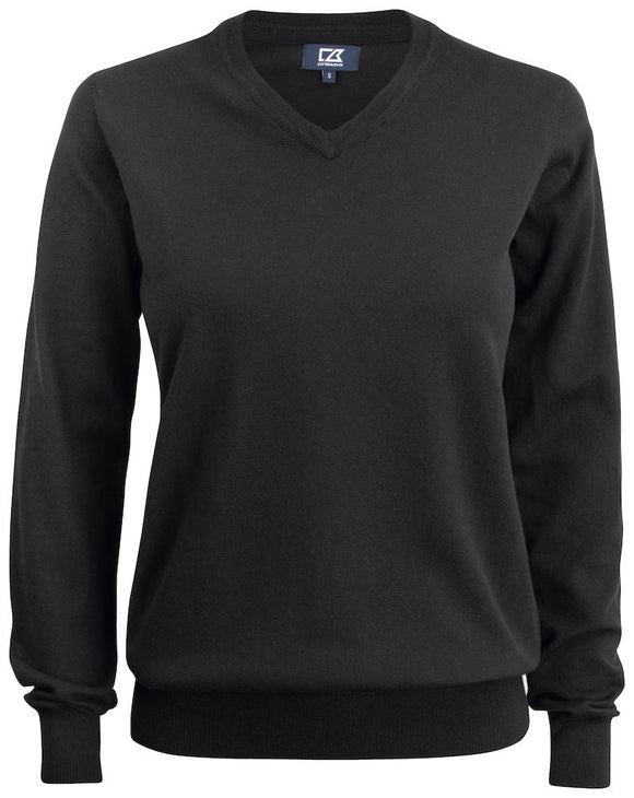 Pull oakville col V - 355419 Pull femme:minimum 5 pièces Cutter & buck Noir XS 