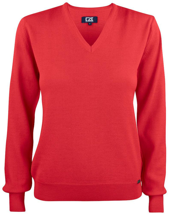 Pull golf everett v neck - 355431 pull femme: aucun minimum d'achat Cutter & buck Rouge S 