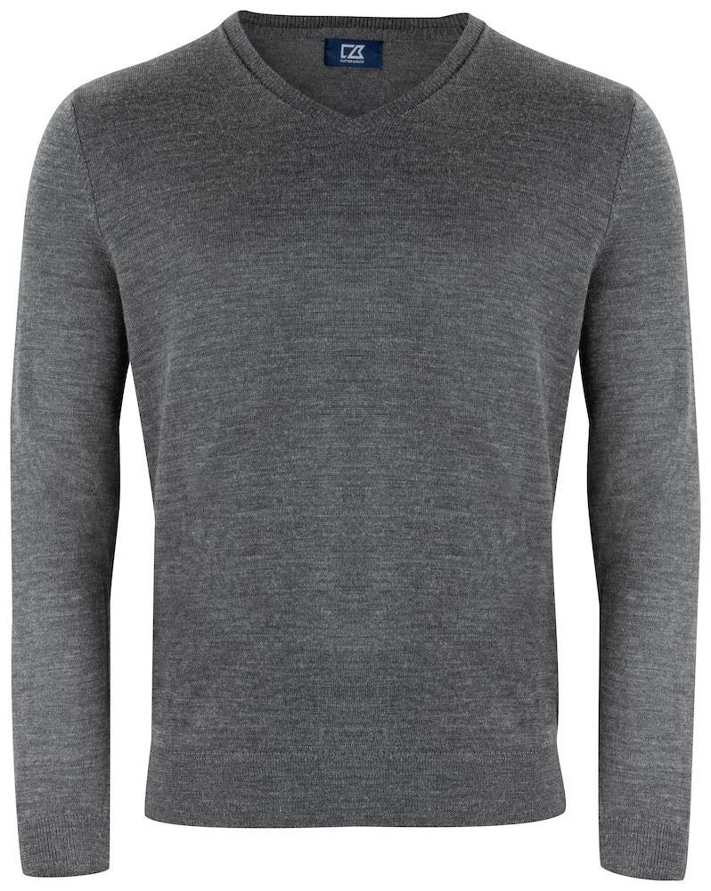 Pull vernon col V - 355432 Pull homme:minimum 5 pièces Cutter & buck Gris S 