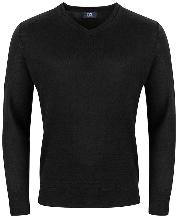 Pull vernon col V - 355432 Pull homme:minimum 5 pièces Cutter & buck Noir S 
