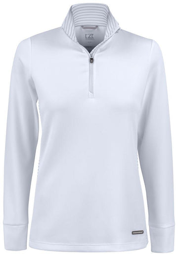 1/4 zip traverse golf team - 358417 Pull femme: aucun minimum d'achat Cutter & buck Blanc XS 