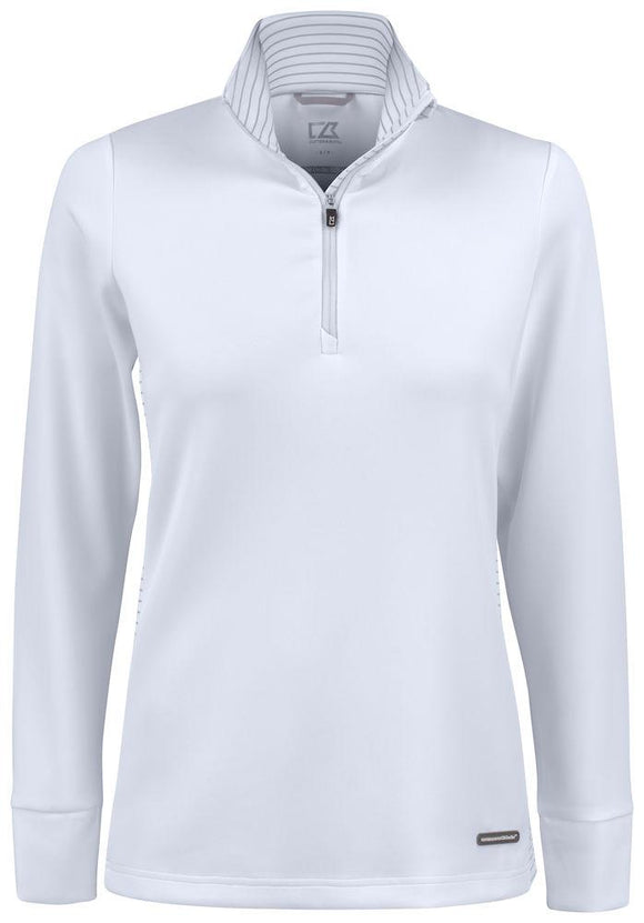 1/4 zip traverse golf team - 358417 Pull femme: aucun minimum d'achat Cutter & buck Blanc XS 