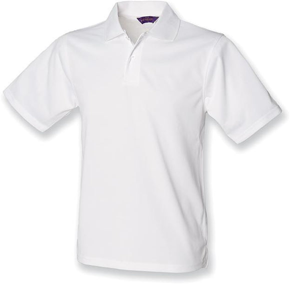 Polo personnalisé coolplus- H475 polo homme Henbury blanc S 