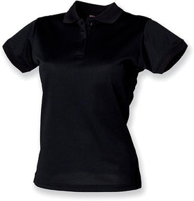 Polo personnalisé coolplus- H476 polo femme Henbury noir S 