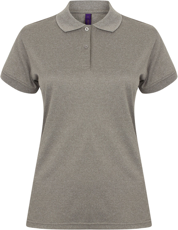 Polo personnalisé coolplus- H476 polo femme Henbury heather grey S 
