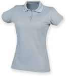 Polo personnalisé coolplus- H476 polo femme Henbury argent S 