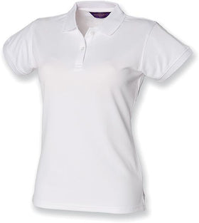 Polo personnalisé coolplus- H476 polo femme Henbury blanc S 