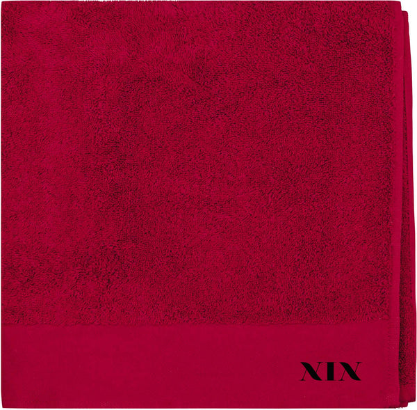 Serviette de bain bio K-101 Linge de maison: aucun minimum Kariban Rouge avec broderie 