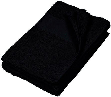 Drap de bain 100x150 - K111 Linge de maison: aucun minimum Kariban Noir Sans broderie 