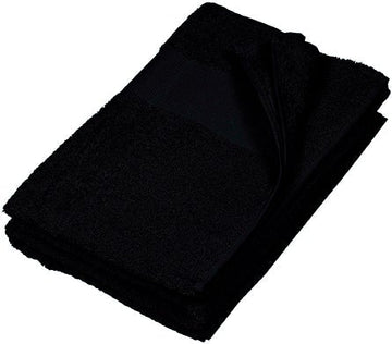 Serviette de toilette 50 x 100 cm - K112 Linge de maison: aucun minimum Kariban Noir Sans broderie 