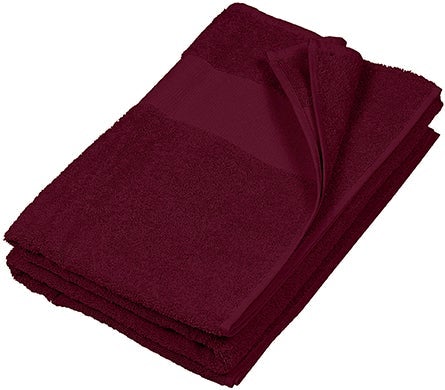 Serviette de toilette 50 x 100 cm - K112 Linge de maison: aucun minimum Kariban Bordeaux Sans broderie 