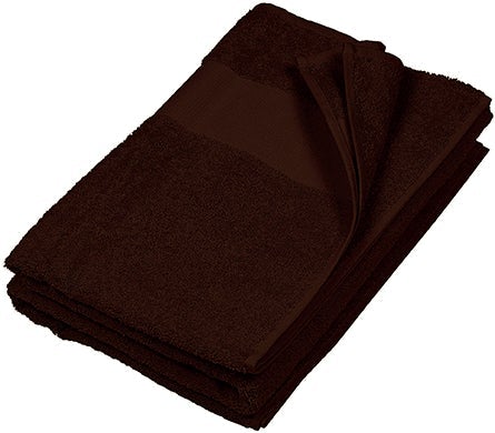 Serviette de toilette 50 x 100 cm - K112 Linge de maison: aucun minimum Kariban Chocolat Sans broderie 