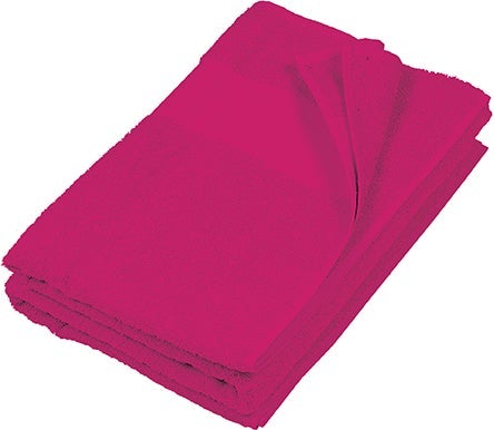 Serviette de toilette 50 x 100 cm - K112 Linge de maison: aucun minimum Kariban Fuschia Sans broderie 