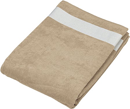 Drap de plage K118 linge de maison: 2 pièces minimum Kariban Beige Sans broderie 