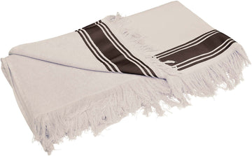 Serviette Fouta K128 linge de maison: 2 pièces minimum Kariban Naturel/chocolat 