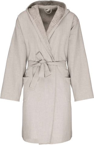 Peignoir de bain à capuche bio K140 linge de maison: 2 pièces minimum Kariban Lin S/M 