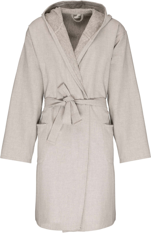 Peignoir de bain à capuche bio K140 linge de maison: 2 pièces minimum Kariban Lin S/M 