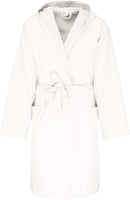 Peignoir de bain à capuche bio K140 linge de maison: 2 pièces minimum Kariban Blanc S/M 