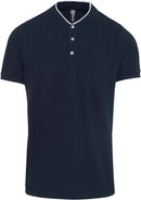 Polo personnalisé col mao - K223 polo homme Kariban marine/blanc XS 
