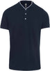 Polo personnalisé col mao - K223 polo homme Kariban marine/blanc XS 
