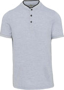 Polo personnalisé col mao - K223 polo homme Kariban gris/noir XS 
