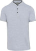 Polo personnalisé col mao - K223 polo homme Kariban gris/noir XS 