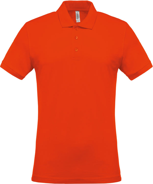 Polo personnalisé piqué manches courtes golf team - K254 couleurs originales polo homme Kariban orange S 
