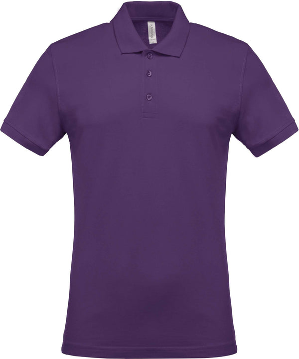 Polo personnalisé piqué manches courtes golf team - K254 couleurs originales polo homme Kariban purple S 