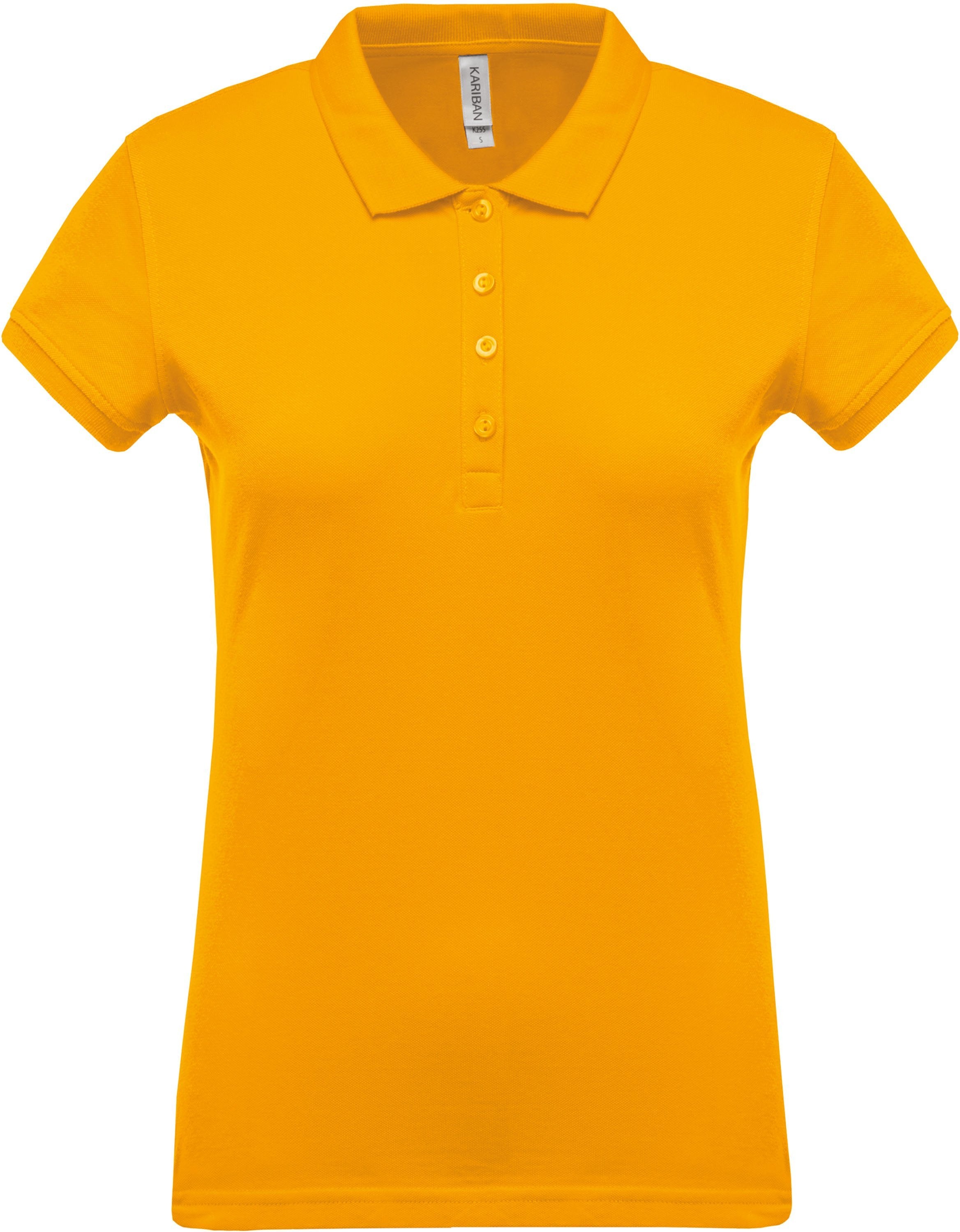 Polo personnalisé piqué manches courtes golf team - K255 couleurs originales polo femme Kariban jaune XS 