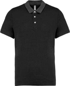 Polo personnalisé bi color - K260 polo homme Kariban gris/noir XXL 