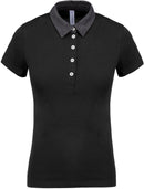 Polo personnalisé bicolore - K261 polo femme Kariban noir/gris S 